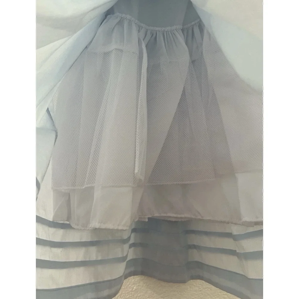 Blue Smocked Hand Made And Hand Beaded Girl's Dress Size 3T-4T NWT